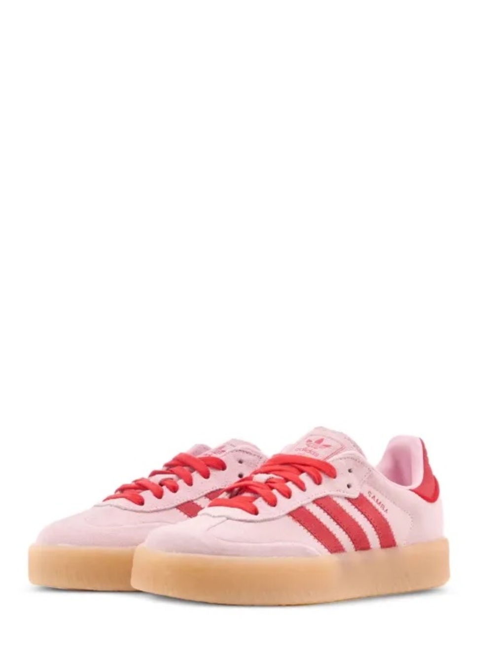 adidas Women’s Sambae in Clear Pink Scarlet Gum - Picture 2 of 7
